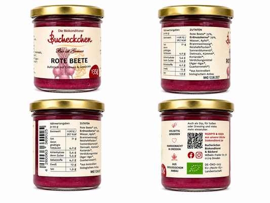 Veganer Bio Rote Beete Aufstrich 135 g