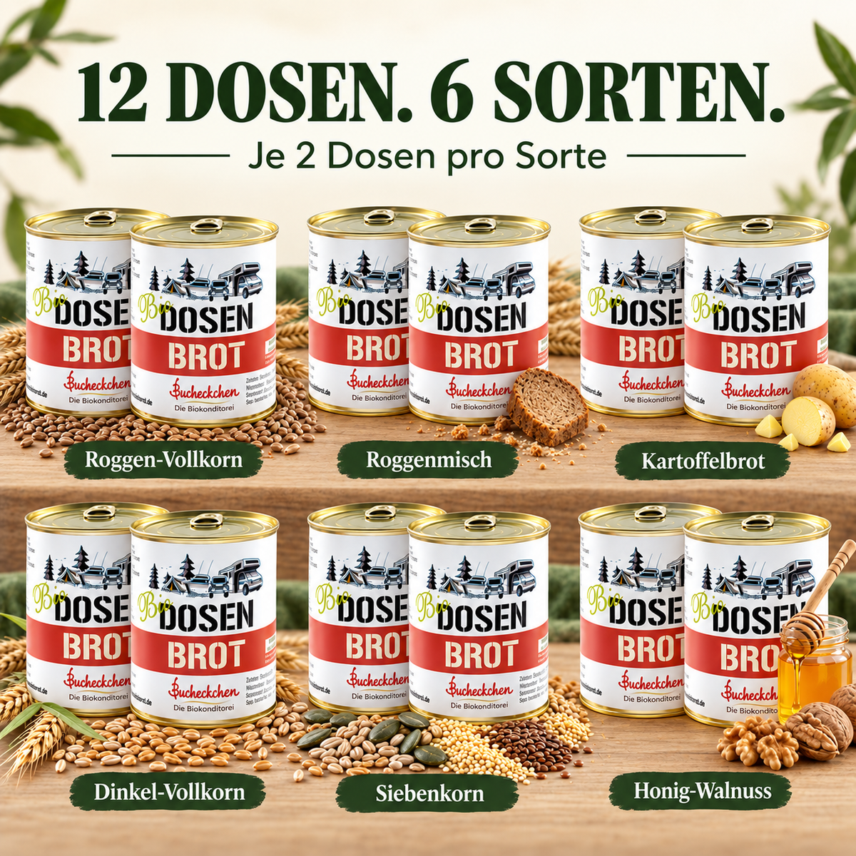 12er Vorratspaket – Alle 6 Sorten im Mix