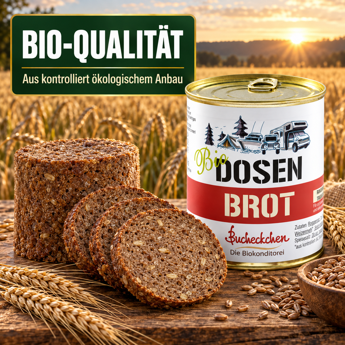 Bio Roggen-Vollkornbrot in der Dose – 400 g