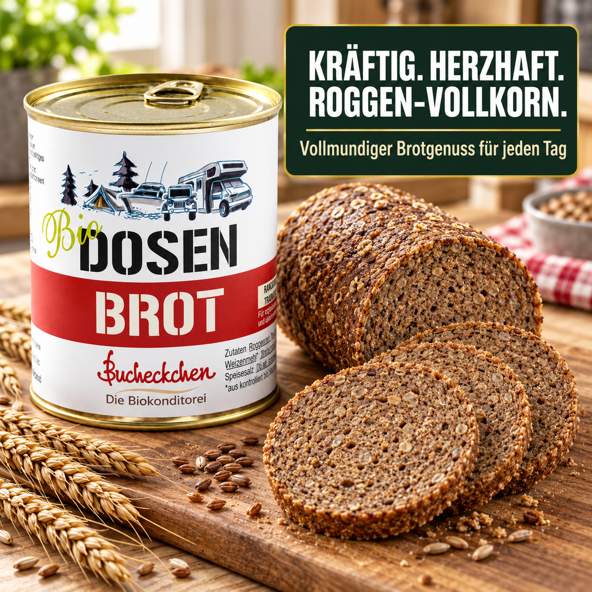 Bio Roggen-Vollkornbrot in der Dose – 400 g