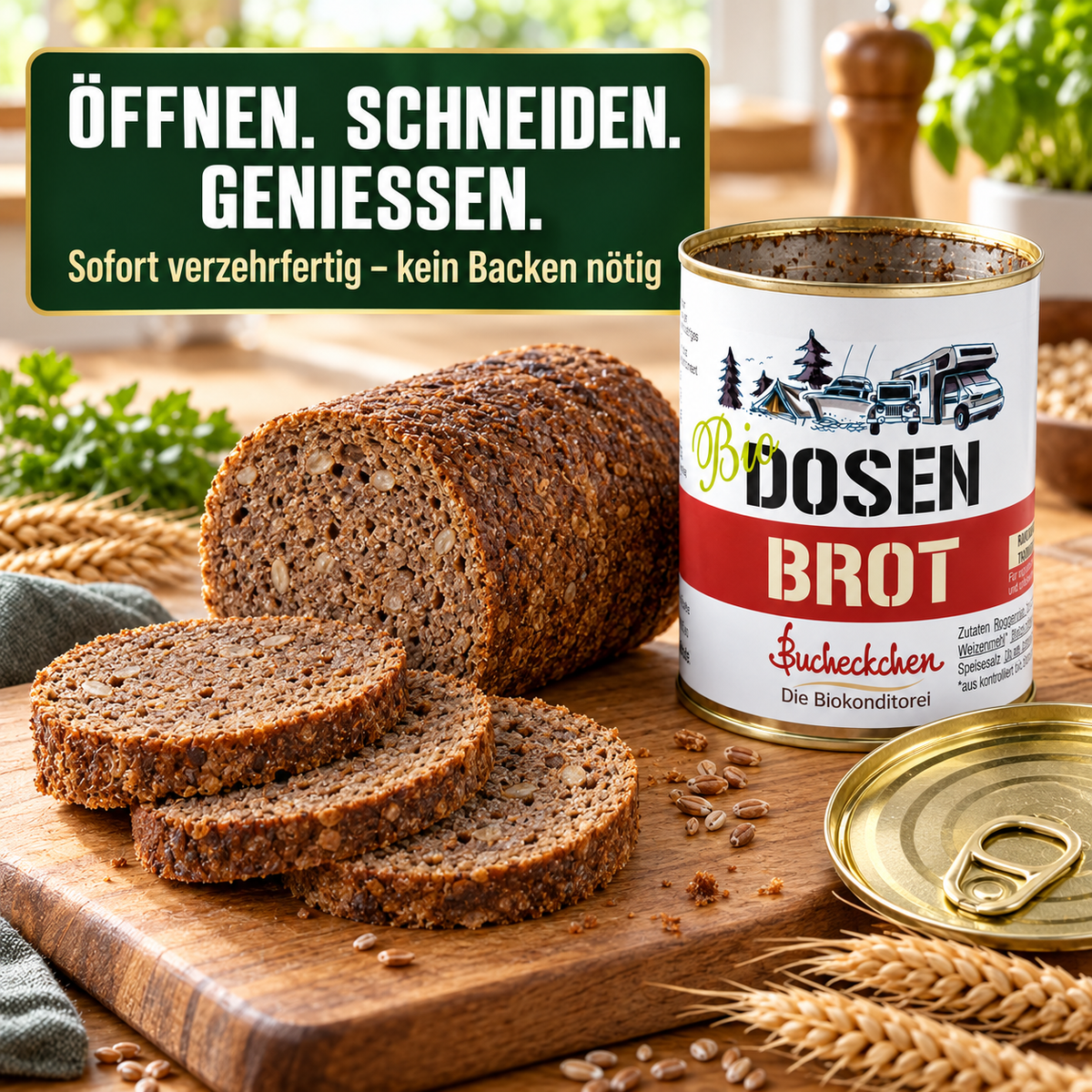 Bio Roggen-Vollkornbrot in der Dose – 400 g