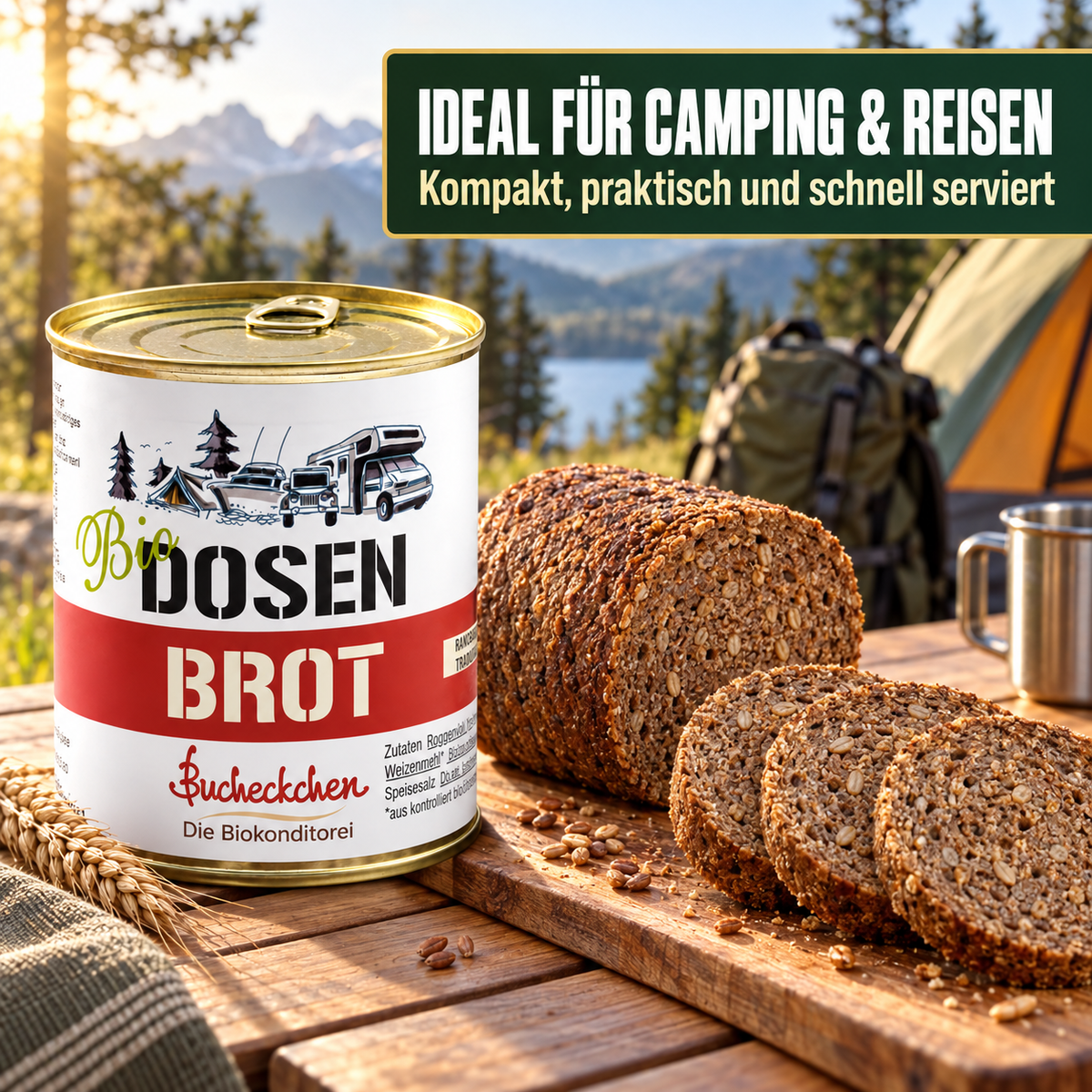 Bio Roggen-Vollkornbrot in der Dose – 400 g