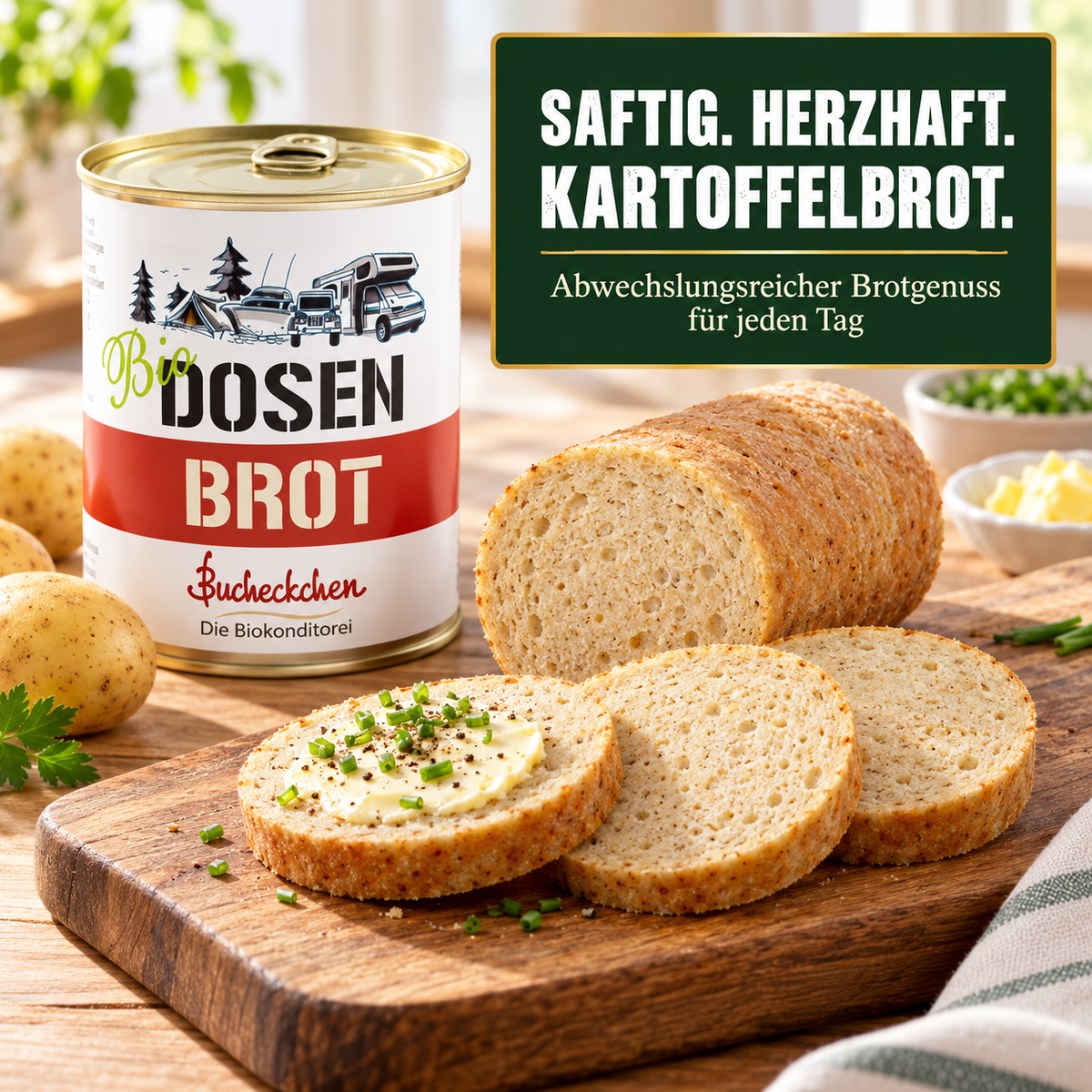 Bio Kartoffelbrot in der Dose – 400 g