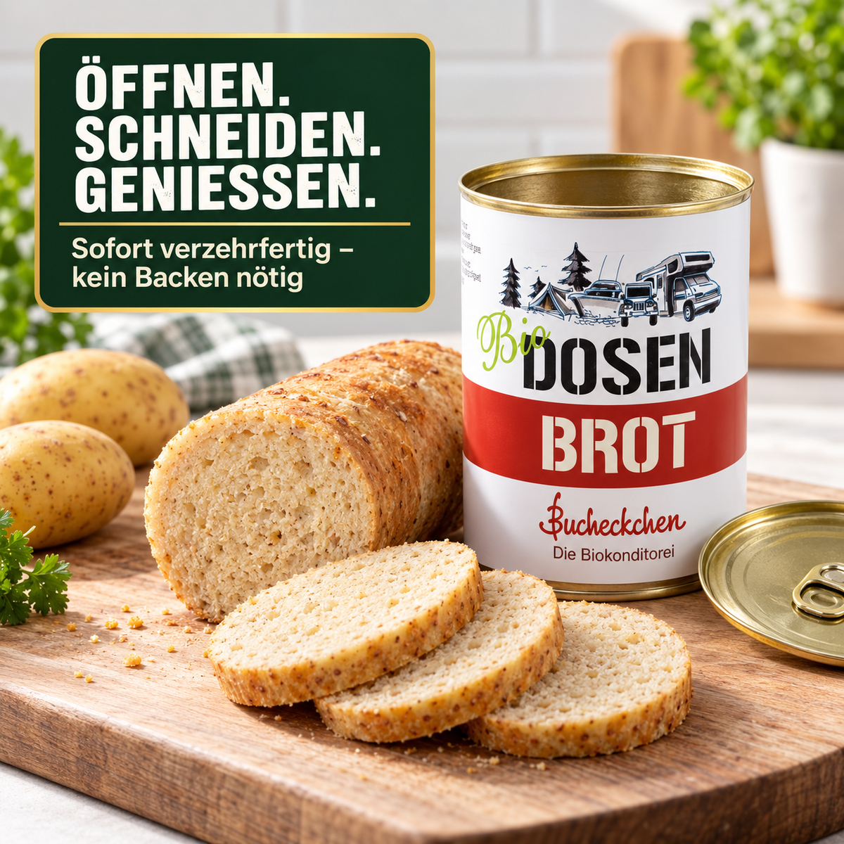 Bio Kartoffelbrot in der Dose – 400 g