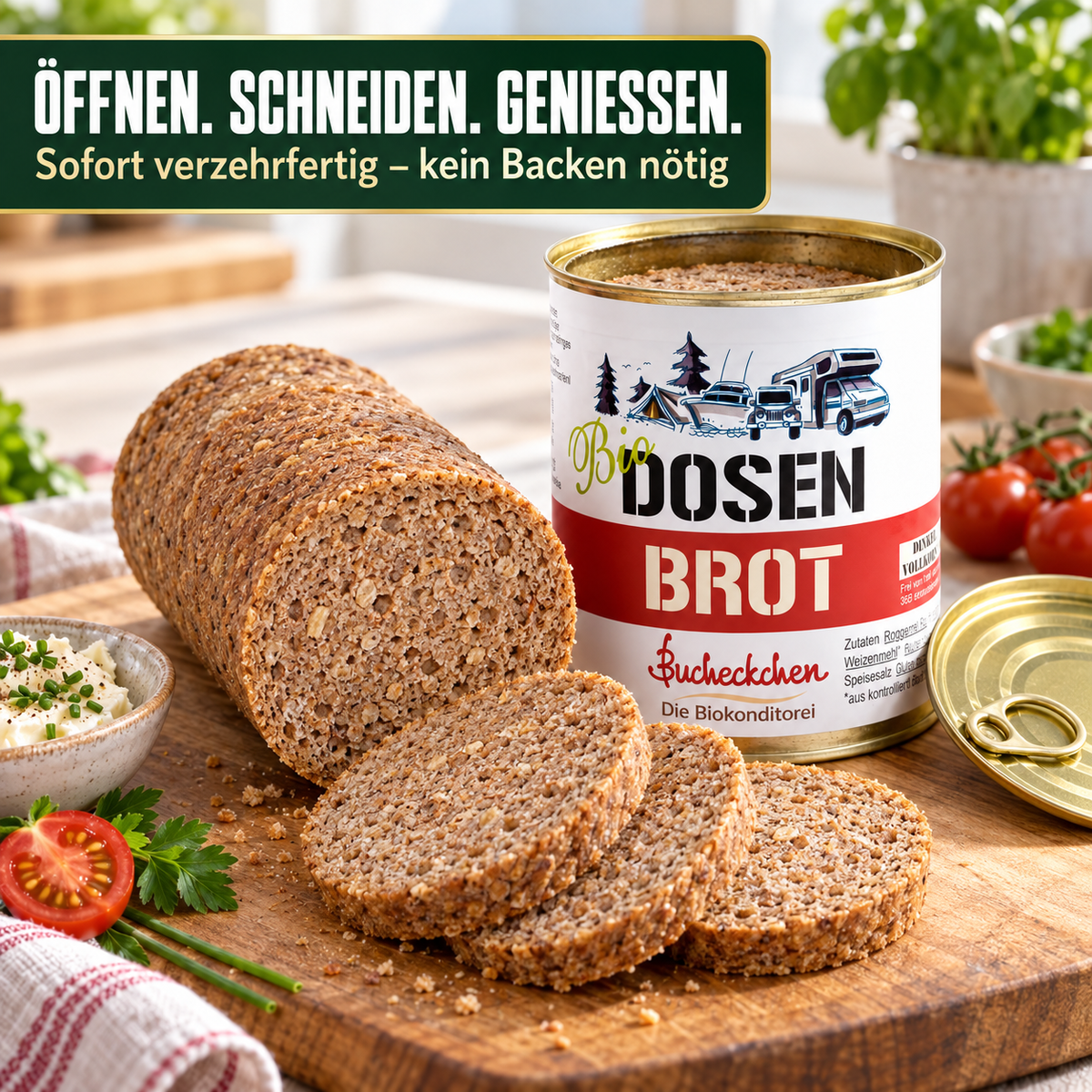 Bio Dinkelschrotbrot in der Dose – 400 g