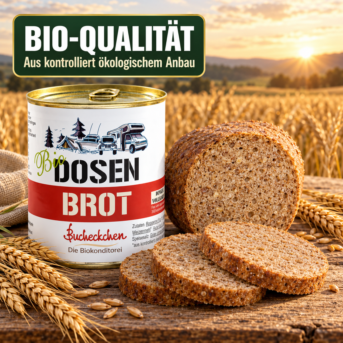 Bio Dinkelschrotbrot in der Dose – 400 g
