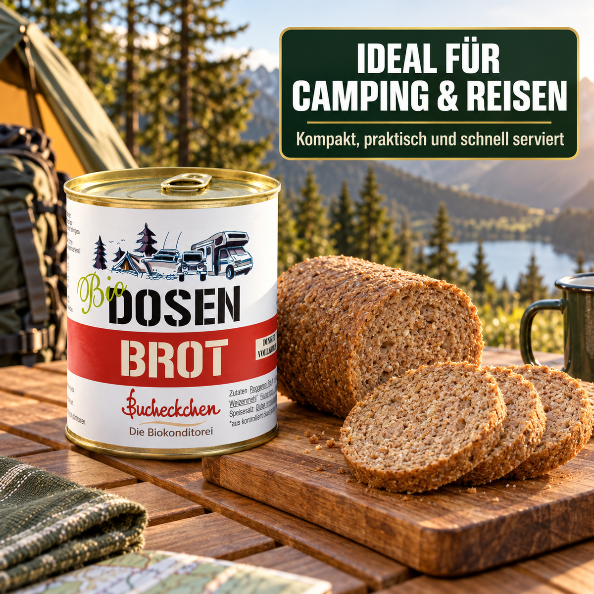 Bio Dinkelschrotbrot in der Dose – 400 g