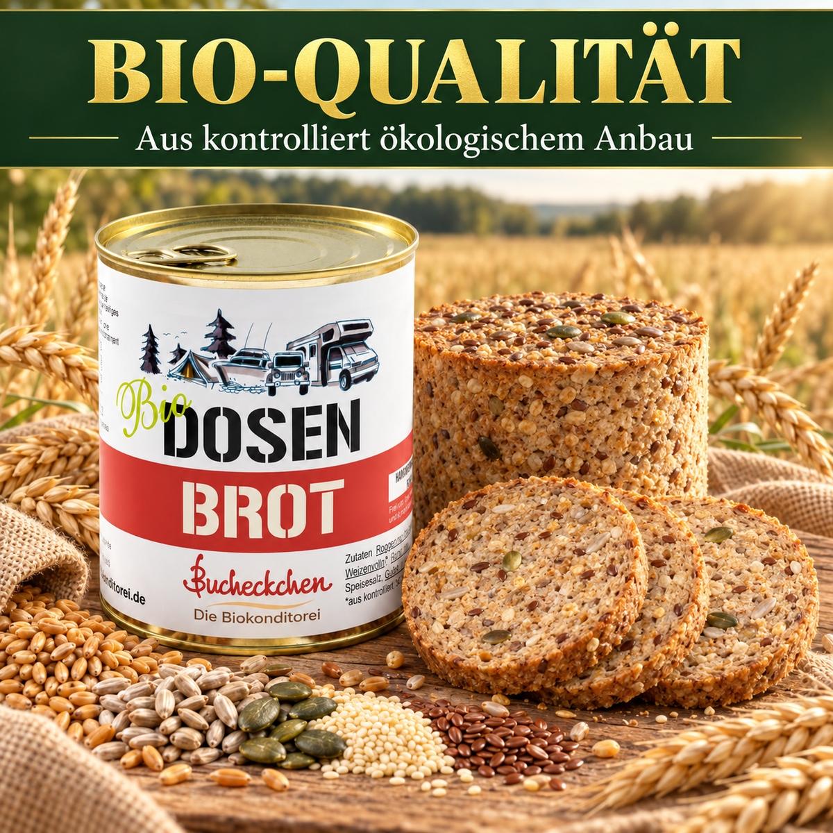 Bio Siebenkornbrot in der Dose – 400 g