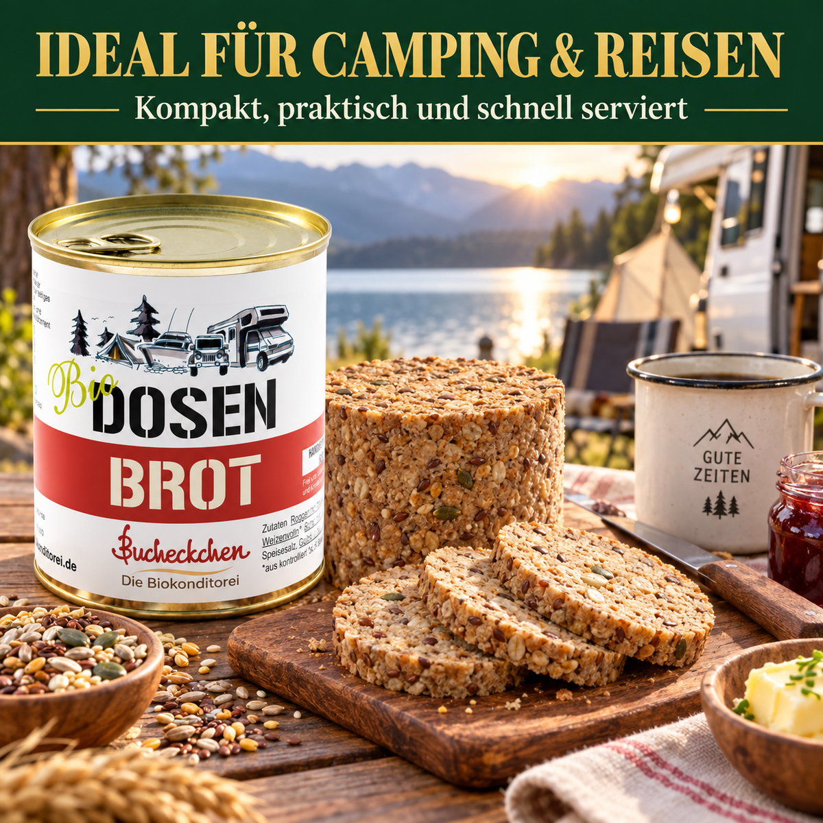 Bio Siebenkornbrot in der Dose – 400 g