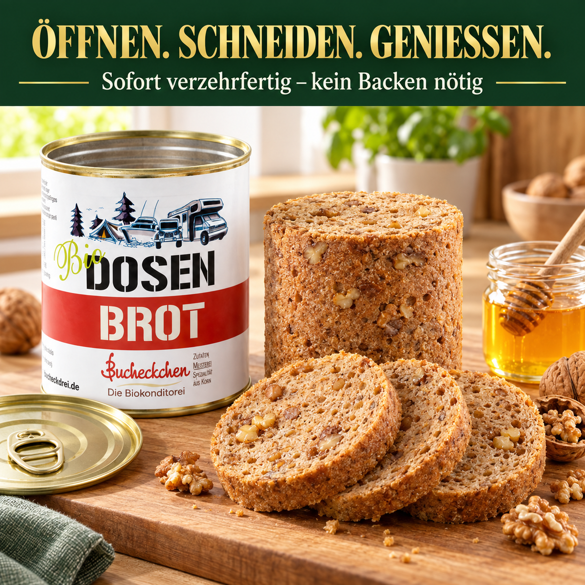 Bio Honig-Walnussbrot in der Dose – 400 g