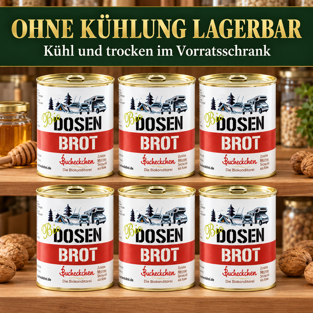 Bio Honig-Walnussbrot in der Dose – 400 g
