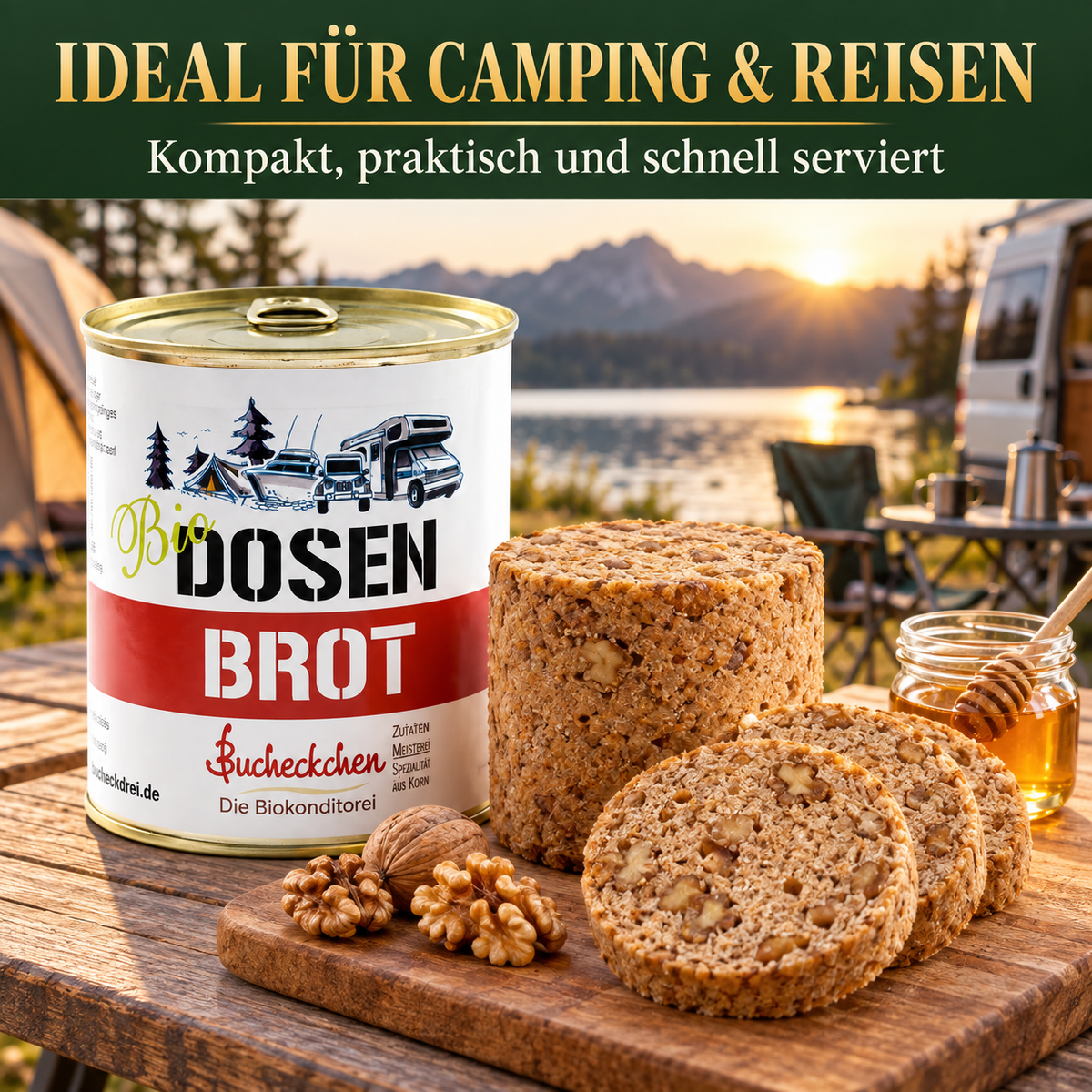 Bio Honig-Walnussbrot in der Dose – 400 g