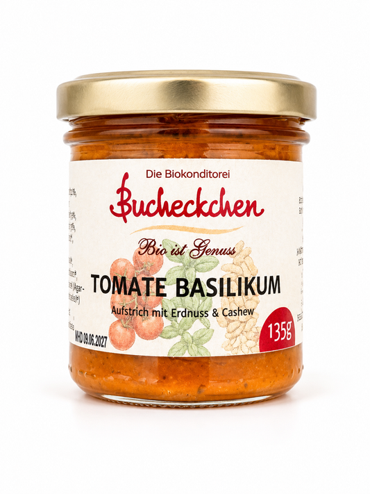 Veganer Bio-Aufstrich Tomate Basilikum 135 g