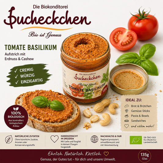 Veganer Bio-Aufstrich Tomate Basilikum 135 g