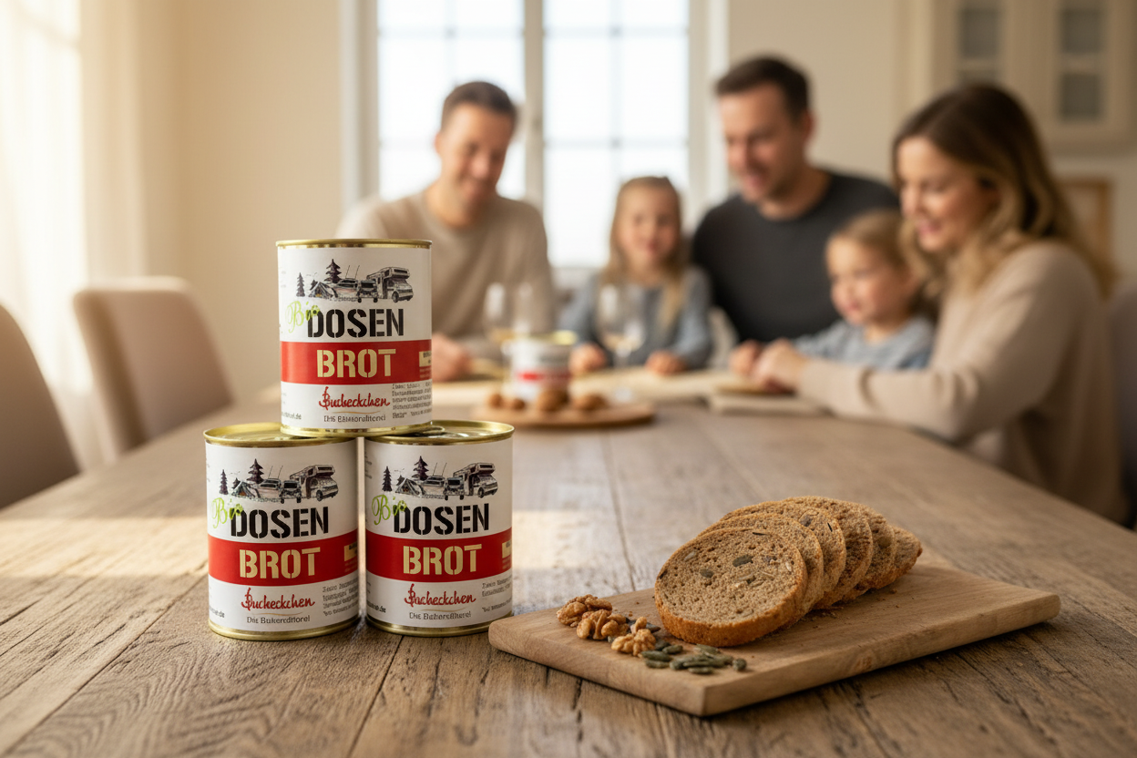 Hero-Bild mit echten DOSEN BROT Dosen